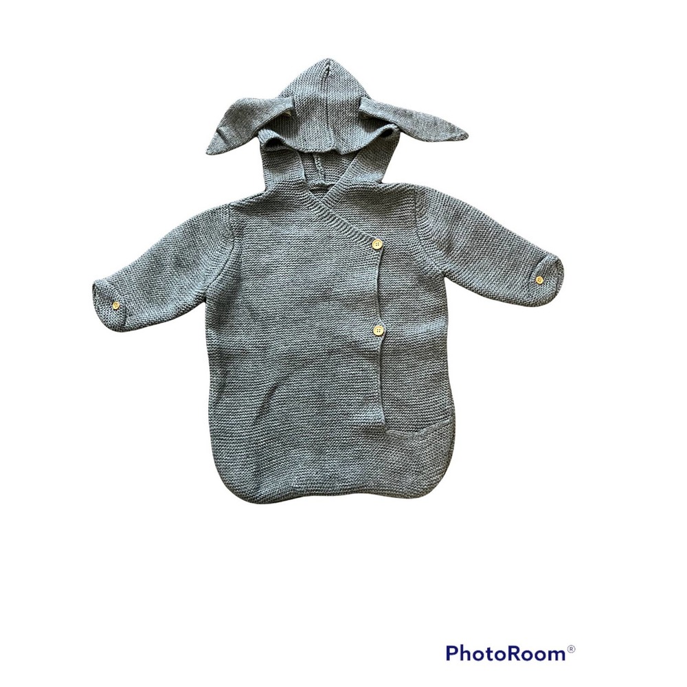 🤣 Infant Knitted Baby Bunny Sleep Suit